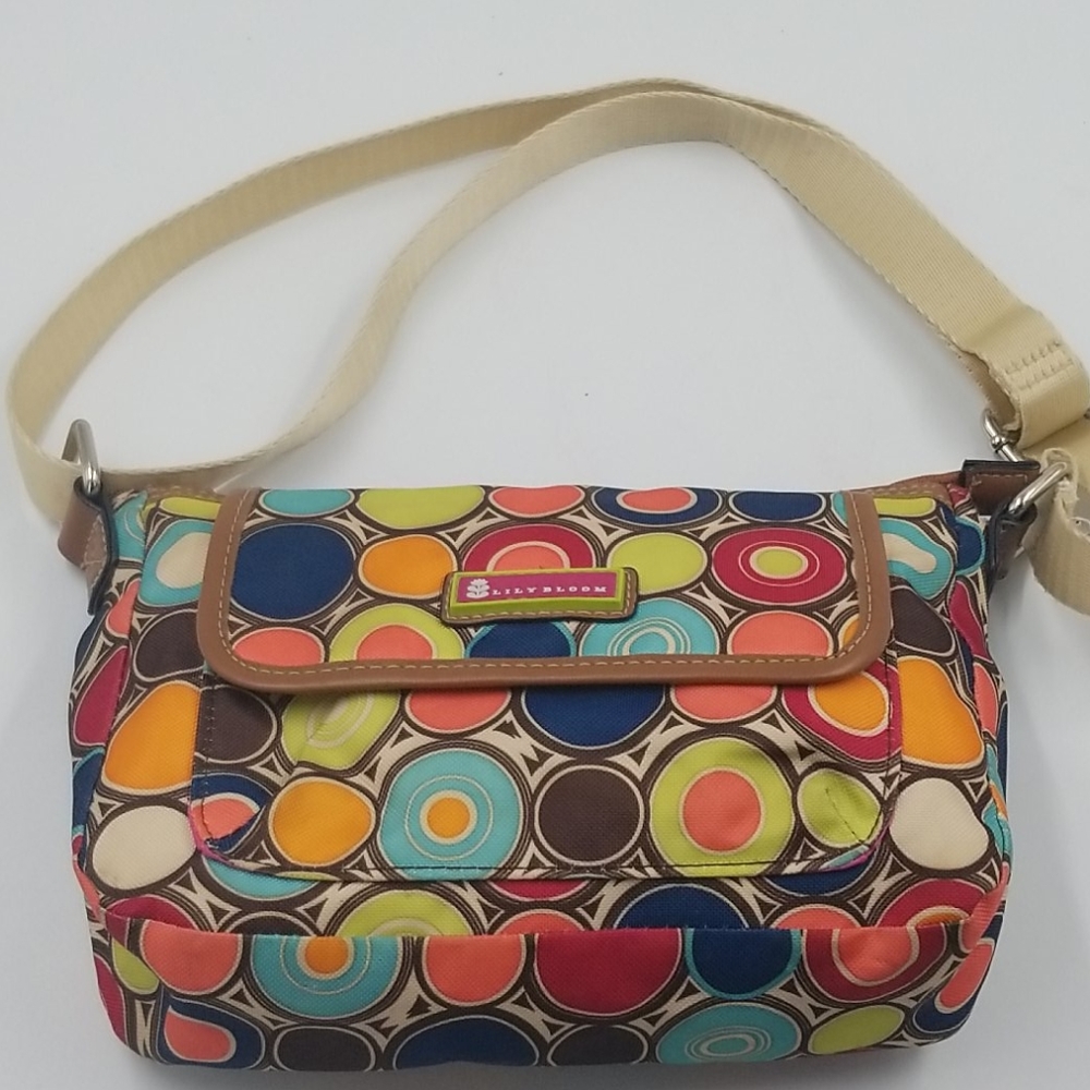 Lily Bloom Multicolor Retro Circle Crossbody Bag - image 3